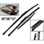 Lot de 3 balais dessuie - glace avant et arri�re pour renault scenic 3 - grand scenic 3 2009 2010 2011 ...