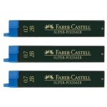 Mines pour porte - mine - faber - castell - 9067 s - 07 mm - 2b - lot de 3 botes