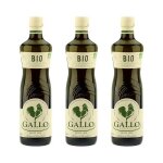 Lot de 3 bouteilles dhuiles dolive gallo bio du portugal - 3 bouteilles de 75cl Lot de 3 bouteilles dhuiles dolive gallo bio du portugal - 3 bouteilles de 75cl