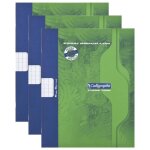 Cahier de brouillon - calligraphe - 17x22 cm - 48 pages - 100% recycl - grands carreaux seys