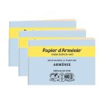 Lot de 3 carnets de 12 feuilles de 3 lamelles parfum armenie