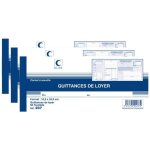 Carnet  souche - elve - quittances de loyer - 105 x 245 mm - 50 feuillets - professionnel