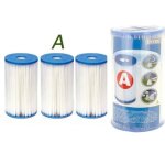 Lot de 3 cartouches de filtration intex pour filtre piscine - intex type a