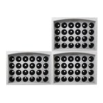 Lot de 3 casiers porte 24 bouteilles soit 72 bouteilles - polystyr�ne expans� - etag�re � bouteilles