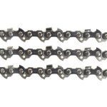 Lot de 3 chanes de trononneuse liderfarm - 50 maillons - pas 3 / 8lp - jauge 0. 50 (1. 3mm) - guide ...