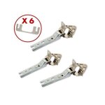 Lot de 3 charni�res de porte frigo r�frig�rateur cong�lateur 00268699 5554870 bosch siemens neff gaggenau ...