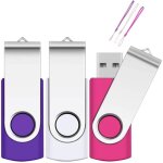 Lot de 3 cl usb 64 go eastbull clef usb 2. 0 flash drive stockage pivotantes disque mmoire stick avec ...