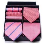 Lot de 3 cravates et carrés de poche homme classique elegant tissée jacquard coffret cadeau pour fete ... Lot de 3 cravates et carrés de poche homme classique elegant tissée jacquard coffret cadeau pour fete ...