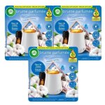 Lot de 3 diffuseurs brume parfum�e d�sodorisant huiles essentielles coton
