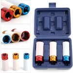 Lot de 3 douilles de serrage pour jantes alu 17 / 19 / 21 mm pour visseuse � percussion nab�me pas les ...