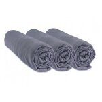Draps housse - easy dort - 70x140 cm - 100% coton - gris - extensible Draps housse - easy dort - 70x140 cm - 100% coton - gris - extensible