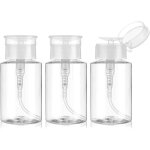 Lot de 3 flacons  pompe vides pour dissolvant de vernis  ongles - bouteilles vides - bouteilles  pompe ...