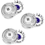 Lot de 3 lames de têtes de rasoir électriques pour hommes pour philips hq8 pt720 pt725 pt815 pt860 at890 ... Lot de 3 lames de têtes de rasoir électriques pour hommes pour philips hq8 pt720 pt725 pt815 pt860 at890 ...