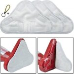 Lingettes microfibres - h2o - x5 - lot de 3 - lavables - pour balai vapeur