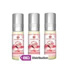 Musc parfum - al rehab - cherry flower - 6ml - lot de 3 - floral vert