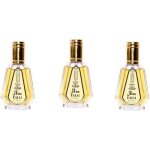 Lot de 3 musc parfums - dalal al rehab - 50ml - parfum unisex halal - notes: caramel vanille agrume