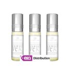 Lot de 3 muscs parfums silver de al rehab - 6ml Lot de 3 muscs parfums silver de al rehab - 6ml