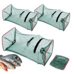 Lot de 3 nasse a poisson rectangulaires pi�ge � poisson pliable pi�ge � poissons pliable multifonctions ...