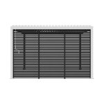 Lot de 3 persiennes anthracite 130cm pour pergola bioclimatique�aluminium�4x3m triomphe
