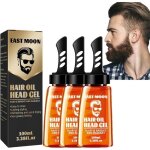 Lot de 3 pots de cire 2 en 1 avec peigne gel modelant one - comb longue dure pour homme 100 ml