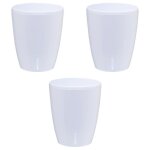 Gt garden - lot de 3 pots pour orchid�es avec r�serve deau - orchidea blanc 2 litres