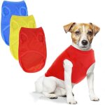 Lot de 3 t - shirts pour chien en coton et polyester de couleur unie - sans manches - pour chien de petite ... Lot de 3 t - shirts pour chien en coton et polyester de couleur unie - sans manches - pour chien de petite ...