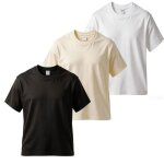 Lot de 3 t - shirts femme 100% coton manches courtes col rond doux et respirant coupe ample et confortable ...