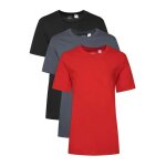 Lot de 3 t - shirts noir / rouge / gris homme calvin klein jeans lv00nb4051