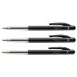 Lot de 3 stylos bille rétractable m10 clic medium pointe moyenne 1 mm noire - bic - noir - bille - non ... Lot de 3 stylos bille rétractable m10 clic medium pointe moyenne 1 mm noire - bic - noir - bille - non ...
