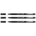 Stylo feutre - bic - intensity - lot de 3 - pointe ultra fine 04mm - couleur noire