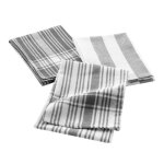Lot de 3 torchons bayado 50x70cm anthracite Lot de 3 torchons bayado 50x70cm anthracite