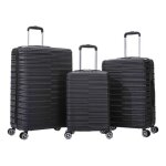 Lot de 3 valises - 100% abs - lys paris 360 / 3 - noir