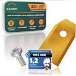 Lot de 30 lames de rechange en titane premium lames pour robot tondeuse gardena husqvarna automower yard ...