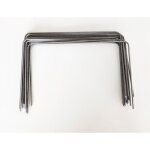 Lot de 30 large xl agrafes 30cm par 20 / 20cm fixation m�tal pour toile de paillage ou geotextile avec ...