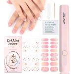 Lot de 32 bandes dongles en gel semi - durcies avec lumi�re uv ? sans danger pour les ongles et gain ...