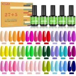 Lot 32 vernis semi - permanent uv / led 27 couleurs d�t� populaires avec base top coats gel cat eye et ...