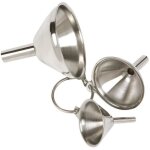 Lot de 3pcs entonnoir portable mini entonnoir en en acier inoxydable de cuisine alimentaire entonnoir ...