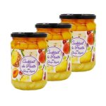 Agidra - lot 3x cocktail de fruits au sirop lger - pot 560g