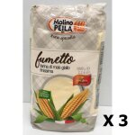 Molino peila - lot 3x farine de mas trs fine sans gluten - italie - molino peila - paquet 1kg
