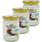 Agidra - lot 3x huile de coco dsodorise bio - pot 456g
