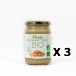 Agidra - lot 3x pure de ssame tahin bio - agidra - pot 280g