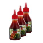 Exotic food - lot 3x sauce aigre douce - bouteille 225g