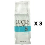 Giraudon - lot 3x sucre glace - giraudon - paquet 1kg