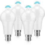 Ampoule � d�tecteur de mouvement - led - b22 - 12 w - blanc chaud 6000 k - �conomie d�nergie