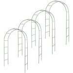 Lot de 4 arches de jardin métallique pour plantes grimpantes - arceau rosiers grimpants - ht 240cm - ... Lot de 4 arches de jardin métallique pour plantes grimpantes - arceau rosiers grimpants - ht 240cm - ...