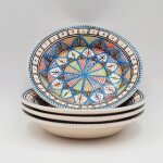 Lot de 4 assiettes creuses bakir royal - d 24 cm