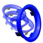 Lot de 4 bagues de centrage de roue 57. 1mm x 73. 1mm - z58