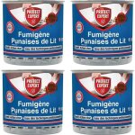 Lot de 4 boites de fumigne anti - punaises de lit 10grs -