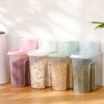 Lot de 4 boite rangement cuisine grains boite alimentaire sans bpa conservation grains bote hermtique ...