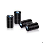 Lot de 4 bouchon de valve bmw - noir